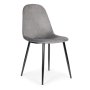 ModernHome Trpezarijske stolice 4kom Velvet siva - slika 2