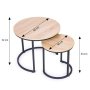 ModernHome Set 2 coffee stola - slika 3