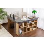 HANAH HOME Radni sto Vesper Anthracite Atlantic Pine - slika 1