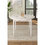 HANAH HOME Trpezarijski sto Rox White Marble White - slika 1