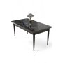 HANAH HOME Trpezarijski sto Nil Black Marble Black - slika 2