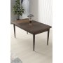 HANAH HOME Trpezarijski sto Nil Baroque Brown - slika 1
