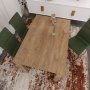 HANAH HOME Trpezarijski sto Single 120 Caucasian Hrast - slika 2