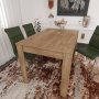 HANAH HOME Trpezarijski sto Single 120 Caucasian Hrast - slika 1