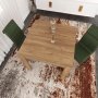 HANAH HOME Trpezarijski sto Single 90 Caucasian Hrast - slika 2