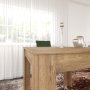 HANAH HOME Trpezarijski sto Single 90 Caucasian Hrast - slika 3