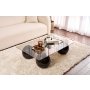 HANAH HOME Sto za kafu Sera Black Bronze - slika 1
