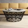 HANAH HOME Sto za kafu Stil Metal Ferforje Cream - slika 2