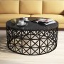 HANAH HOME Sto za kafu Selin Black Marble - slika 1