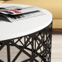 HANAH HOME Sto za kafu Selin Metal Ferforje White - slika 3