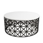 HANAH HOME Sto za kafu Selin Metal Ferforje White - slika 4