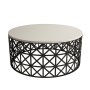 HANAH HOME Sto za kafu Selin Metal Ferforje Cream - slika 4