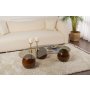 HANAH HOME Sto za kafu Sphere Walnut Bronze - slika 1