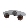 HANAH HOME Sto za kafu Sphere Walnut Grey - slika 5