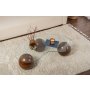 HANAH HOME Sto za kafu Sphere Walnut Transparent - slika 3
