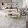 HANAH HOME Sto za kafu Flora Gold White - slika 2