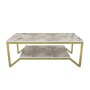 HANAH HOME Sto za kafu Flora Gold White - slika 4