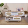 HANAH HOME Sto za kafu Bohem White Hrast - slika 1