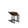 HANAH HOME Set 3 stočića Ege Walnut - slika 3