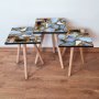 HANAH HOME Set 3 stočića 3Shp100 Multicolor - slika 1