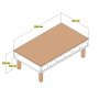HANAH HOME Sto za kafu Bohem 852 White - slika 3