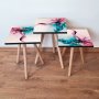 HANAH HOME Set 3 stočića 3Shp102 Pink - slika 1