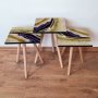 HANAH HOME Set 3 stočića 3Shp114 Navy Blue - slika 1