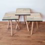 HANAH HOME Set 3 stočića 3Shp117 Green - slika 1