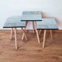 HANAH HOME Set 3 stočića 3Shp119 Blue - slika 1