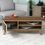 HANAH HOME Sto za kafu Inci Walnut Cream - slika 2