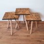 HANAH HOME Set 3 stočića 3Shp122 Camel - slika 1