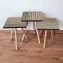 HANAH HOME Set 3 stočića 3Shp125 Green - slika 1