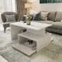 HANAH HOME Sto za kafu Mana Beige White - slika 4