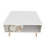 HANAH HOME Sto za kafu Ronas White - slika 3
