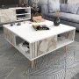 HANAH HOME Sto za kafu Ronas White - slika 1