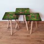 HANAH HOME Set 3 stočića 3Shp14 Green - slika 1