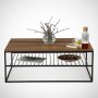 HANAH HOME Sto za kafu Etna Walnut - slika 2