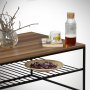 HANAH HOME Sto za kafu Etna Walnut - slika 3