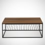 HANAH HOME Sto za kafu Etna Walnut - slika 4