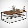 HANAH HOME Sto za kafu Etna Walnut - slika 1