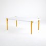 HANAH HOME Sto za kafu Fonissa White Yellow - slika 3