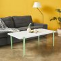 HANAH HOME Sto za kafu Fonissa White Mint Green - slika 1