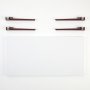 HANAH HOME Sto za kafu Fonissa White Burgundy - slika 4
