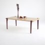 HANAH HOME Sto za kafu Fonissa Wooden Burgundy - slika 2