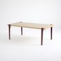 HANAH HOME Sto za kafu Fonissa Wooden Burgundy - slika 3