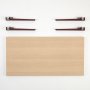 HANAH HOME Sto za kafu Fonissa Wooden Burgundy - slika 4