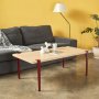 HANAH HOME Sto za kafu Fonissa Wooden Burgundy - slika 1