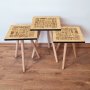 HANAH HOME Set 3 stočića 3Shp153 Camel - slika 1