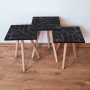 HANAH HOME Set 3 stočića 3Shp156 Black - slika 1