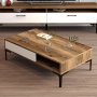 HANAH HOME Sto za kafu Istanbul Walnut White - slika 2